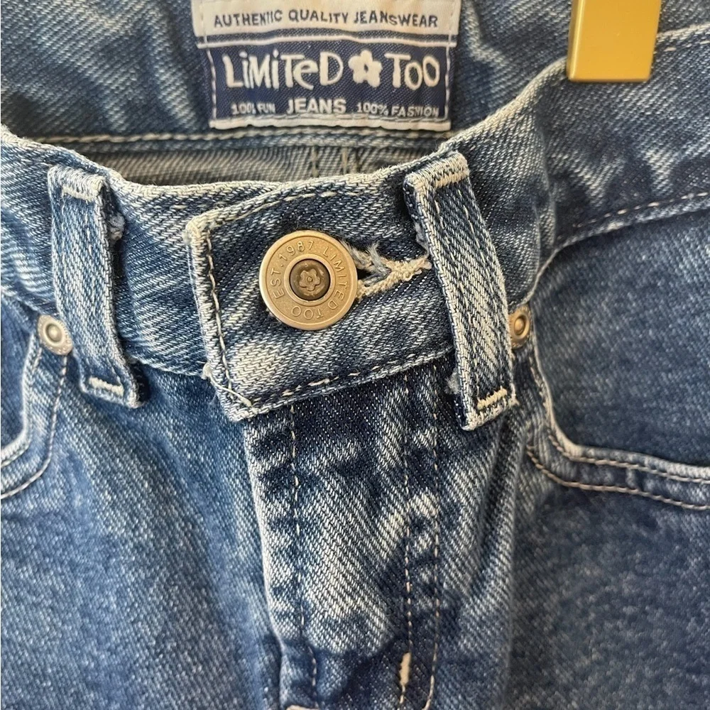 Vintage Y2K 90s 00s Limited Too Embellished Bedazzled  Jeans USA Stars BootCut 7